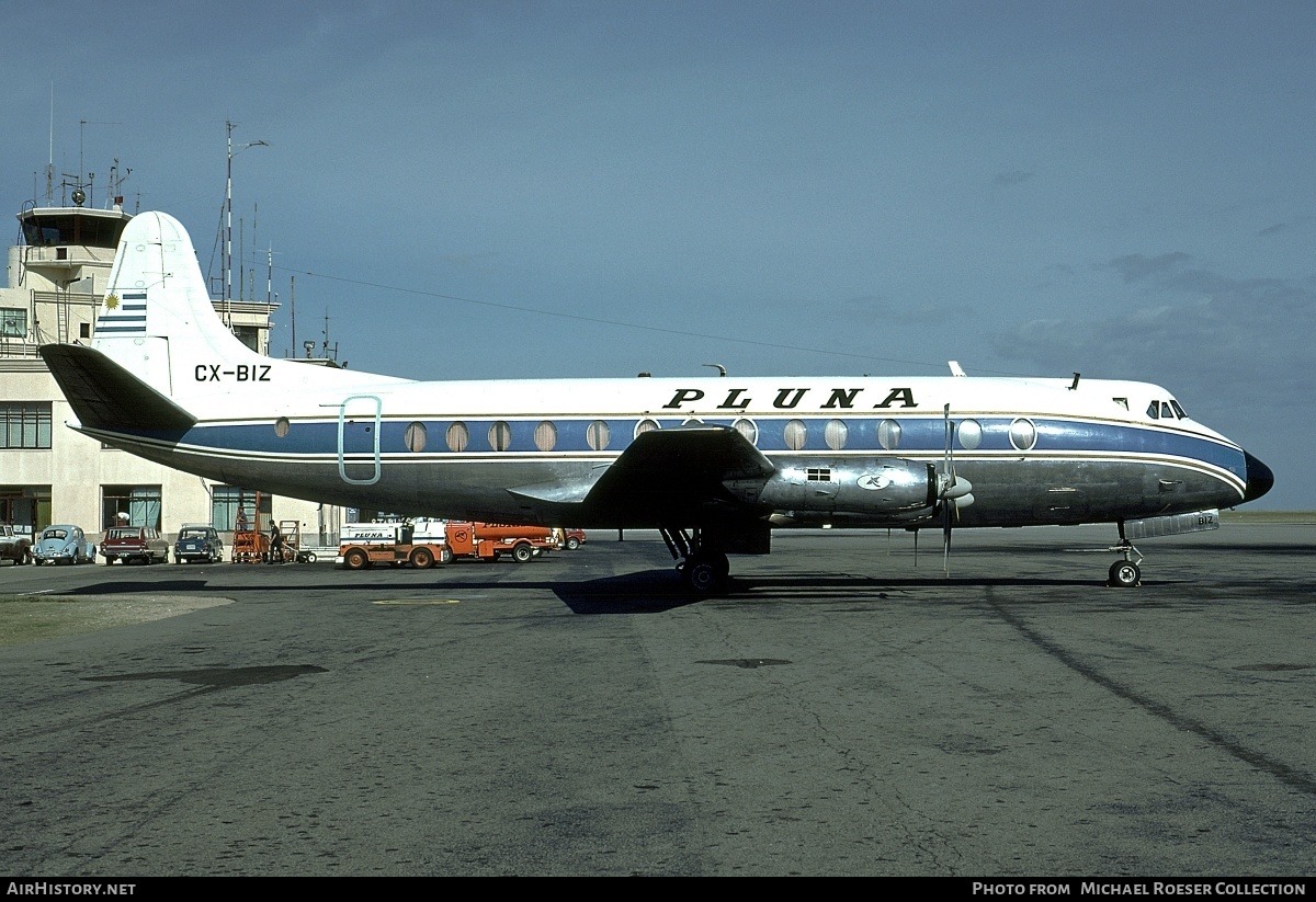 Aircraft Photo of CX-BIZ | Vickers 827 Viscount | PLUNA Líneas Aéreas Uruguayas | AirHistory.net #543610