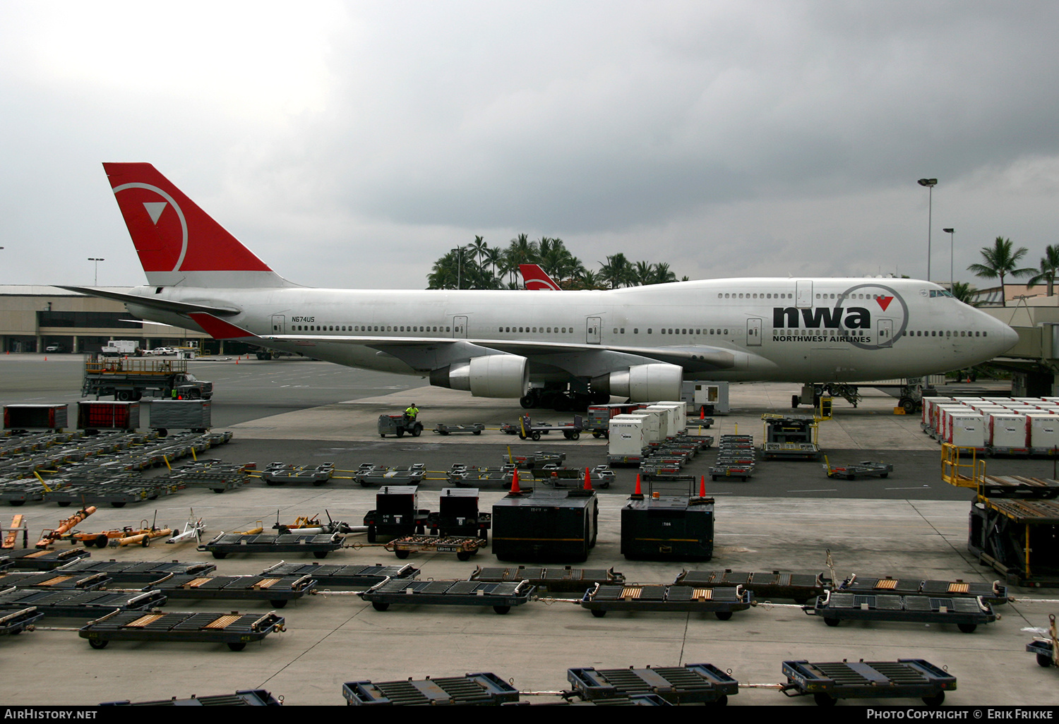 Aircraft Photo of N674US | Boeing 747-451 | Northwest Airlines | AirHistory.net #543630