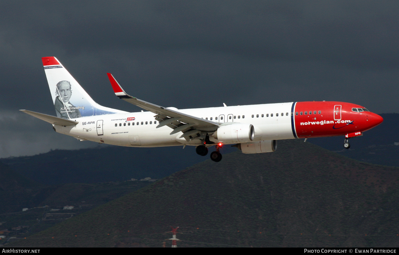 Aircraft Photo of SE-RPR | Boeing 737-8JP | Norwegian | AirHistory.net #543634
