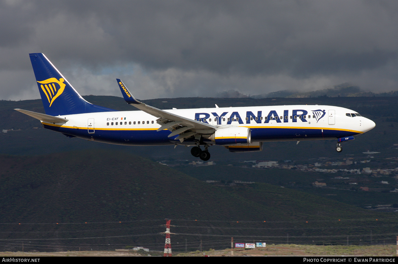 Aircraft Photo of EI-EXF | Boeing 737-8AS | Ryanair | AirHistory.net #543653