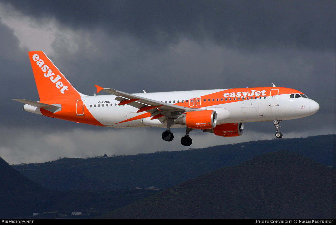 Aircraft Photo of G-EZUS | Airbus A320-214 | EasyJet | AirHistory.net #543654