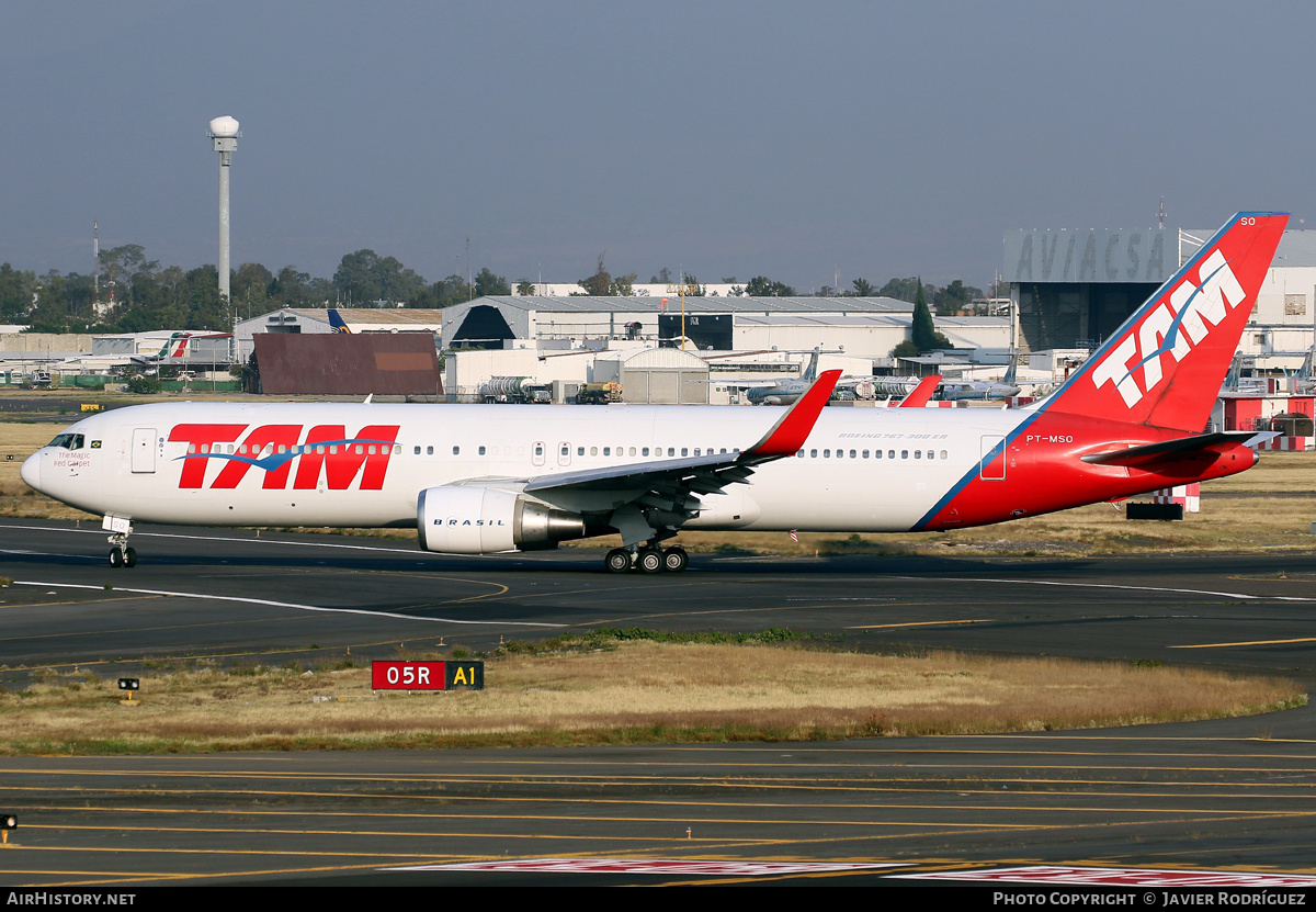 Aircraft Photo of PT-MSO | Boeing 767-316/ER | TAM Linhas Aéreas | AirHistory.net #543692