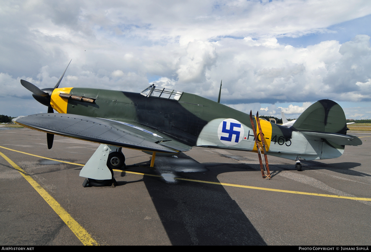 Aircraft Photo of G-CBOE / HC-465 | Hawker Hurricane Mk12 | Finland - Air Force | AirHistory.net #543697