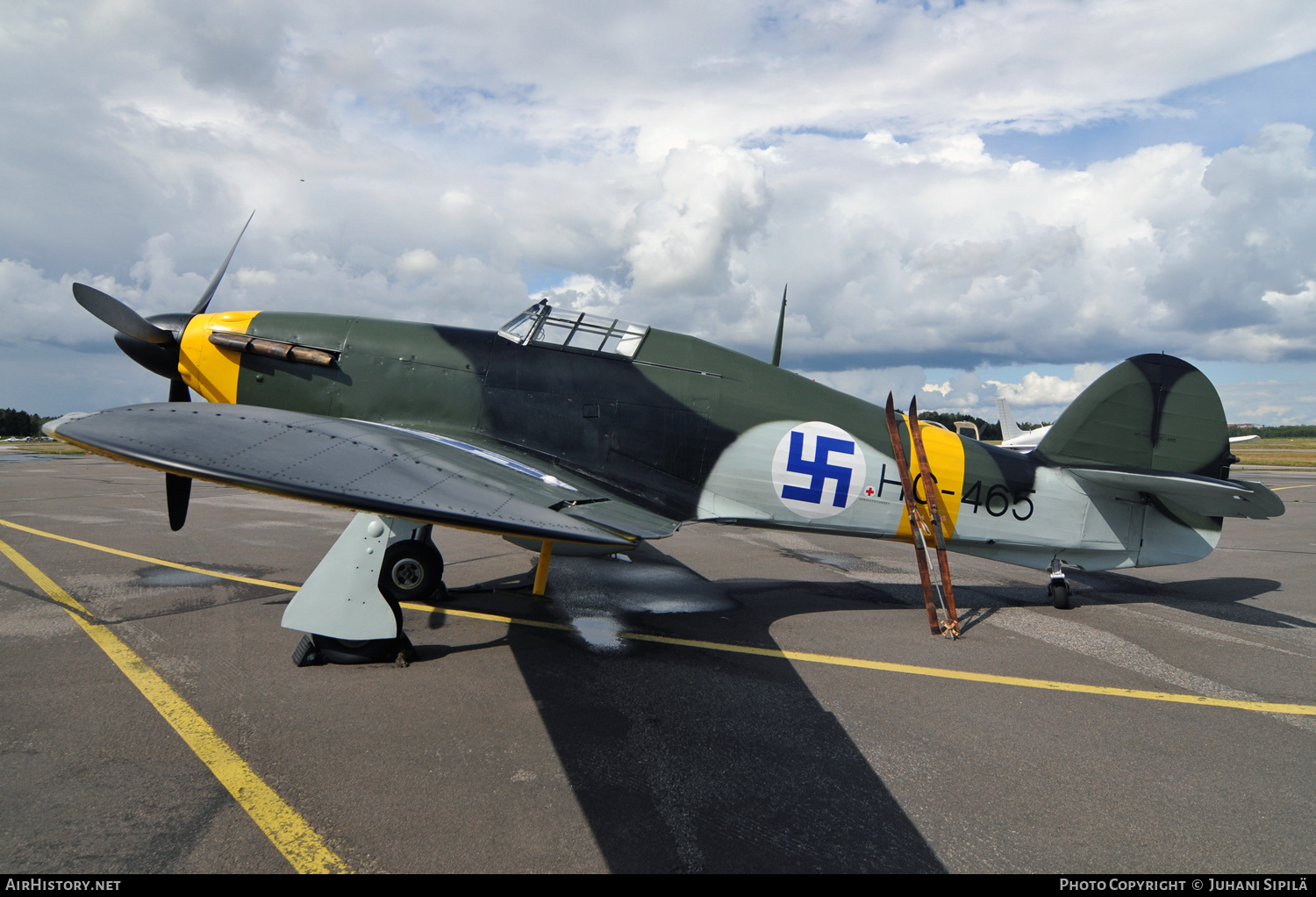 Aircraft Photo of G-CBOE / HC-465 | Hawker Hurricane Mk12A | Finland - Air Force | AirHistory.net #543697
