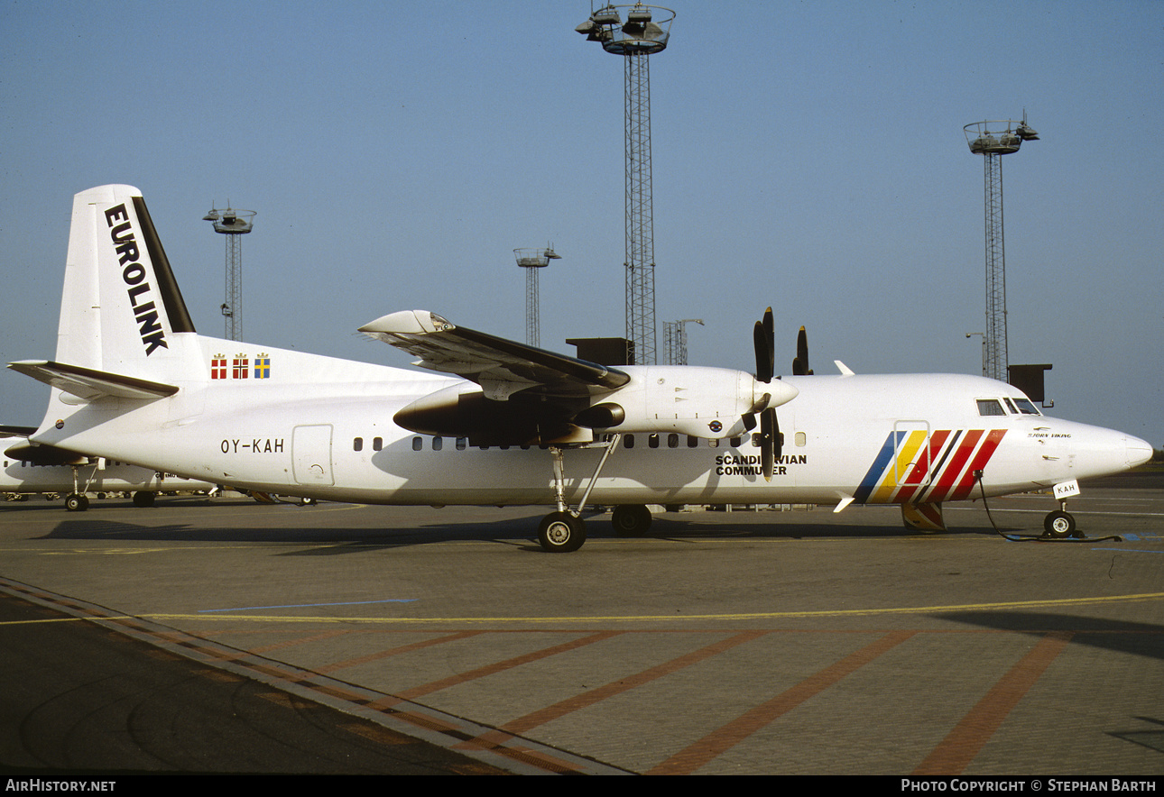 Aircraft Photo of OY-KAH | Fokker 50 | Scandinavian Commuter - Eurolink | AirHistory.net #543705