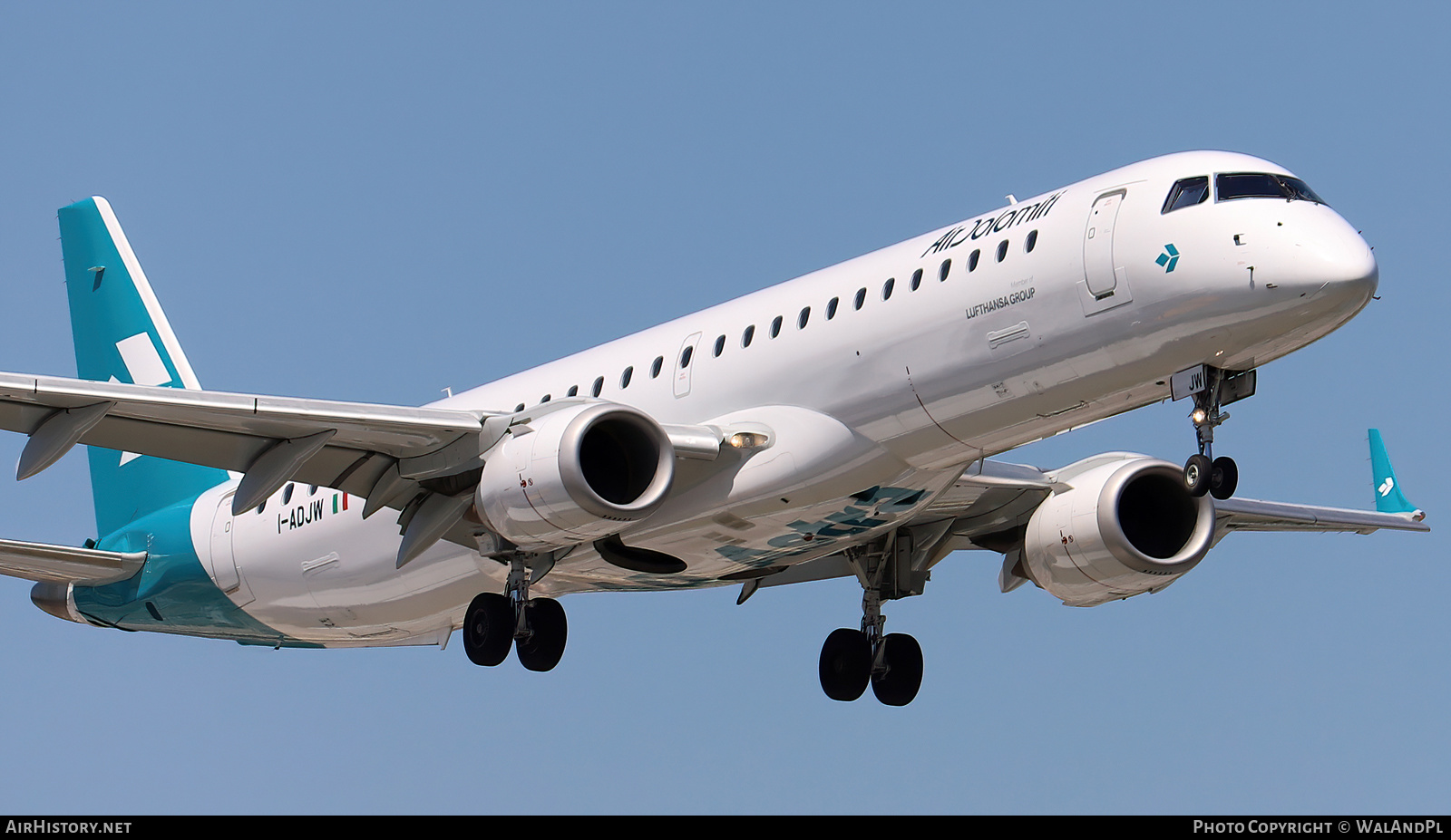 Aircraft Photo of I-ADJW | Embraer 195LR (ERJ-190-200LR) | Air Dolomiti | AirHistory.net #543725