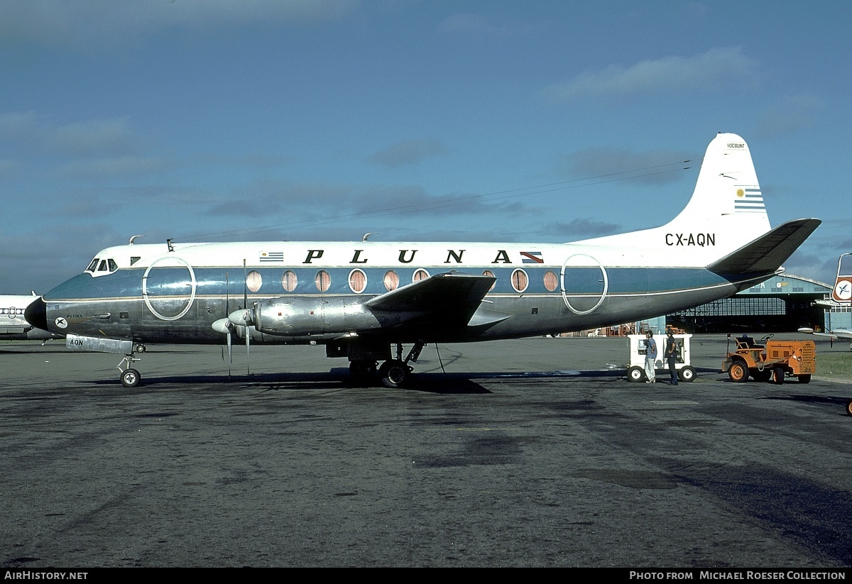 Aircraft Photo of CX-AQN | Vickers 769D Viscount | PLUNA Líneas Aéreas Uruguayas | AirHistory.net #543771