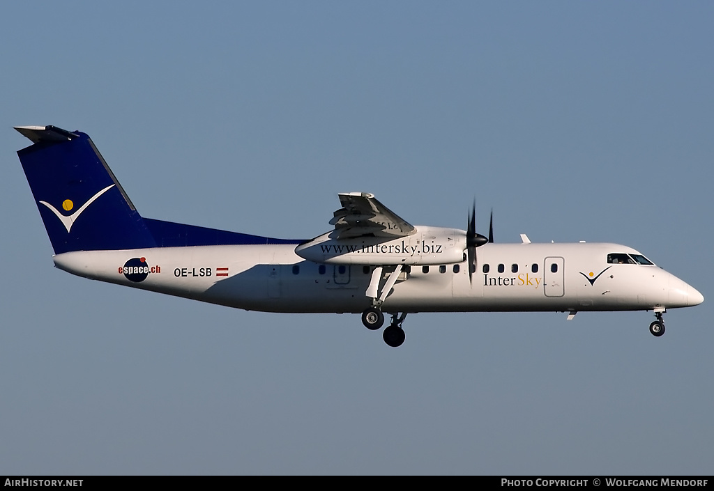 Aircraft Photo of OE-LSB | Bombardier DHC-8-311Q Dash 8 | InterSky | AirHistory.net #543783