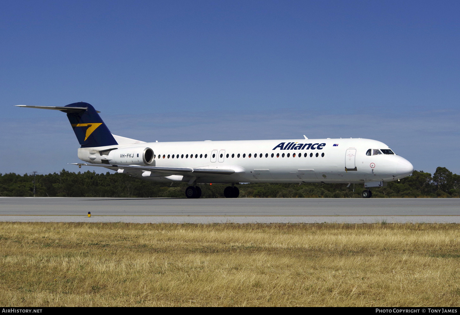 Aircraft Photo of VH-FKJ | Fokker 100 (F28-0100) | Alliance Airlines | AirHistory.net #543786