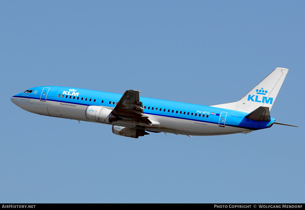 Aircraft Photo of PH-BTG | Boeing 737-406 | KLM - Royal Dutch Airlines | AirHistory.net #543792