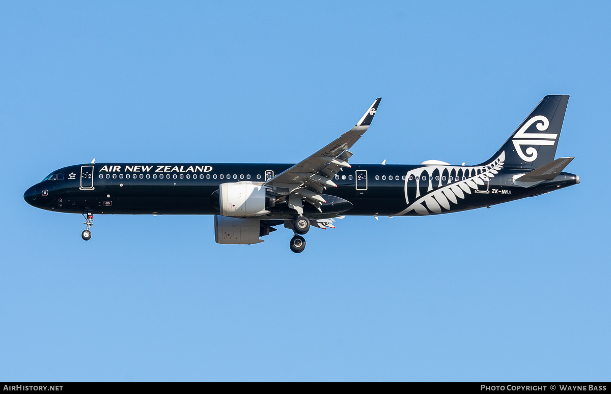 Aircraft Photo of ZK-NNA | Airbus A321-271N | Air New Zealand | AirHistory.net #543870