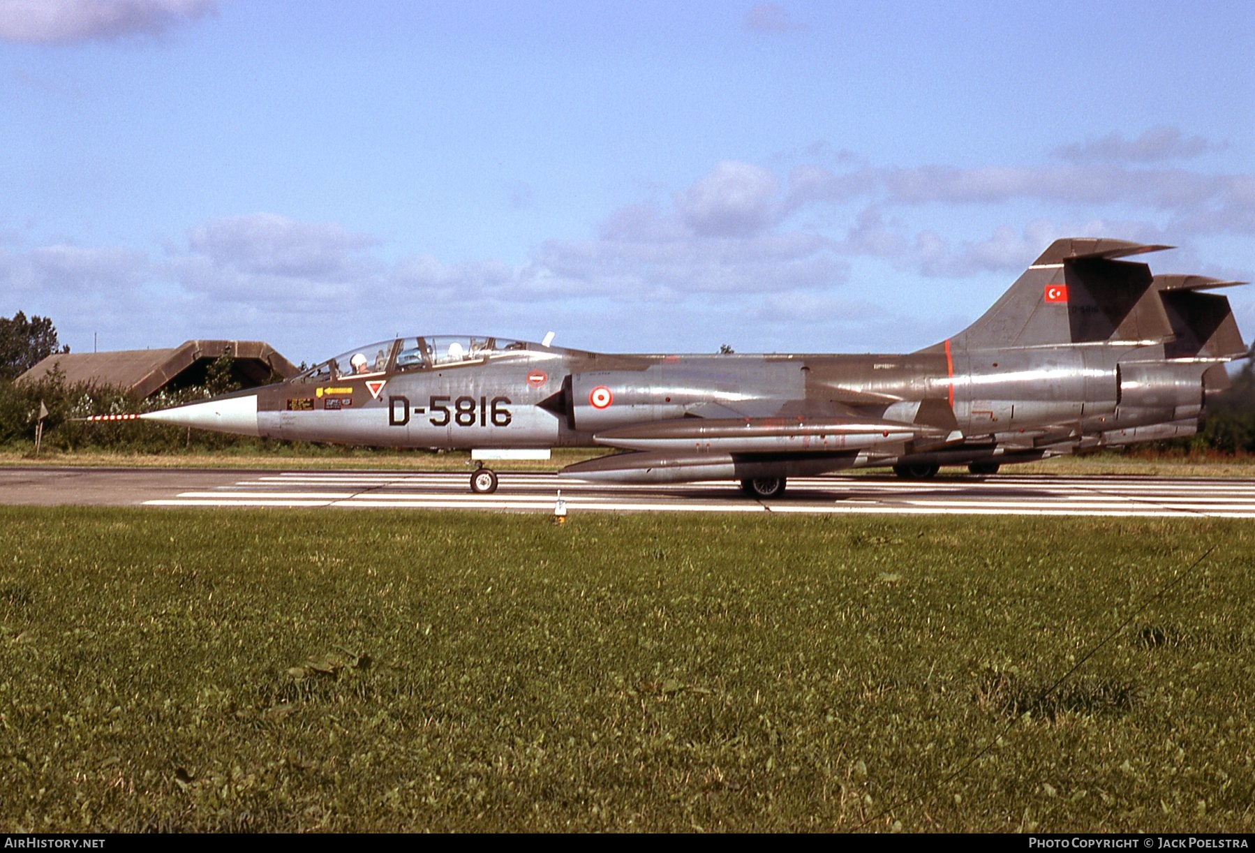 Aircraft Photo of D-5816 | Lockheed TF-104G Starfighter | Turkey - Air Force | AirHistory.net #543875