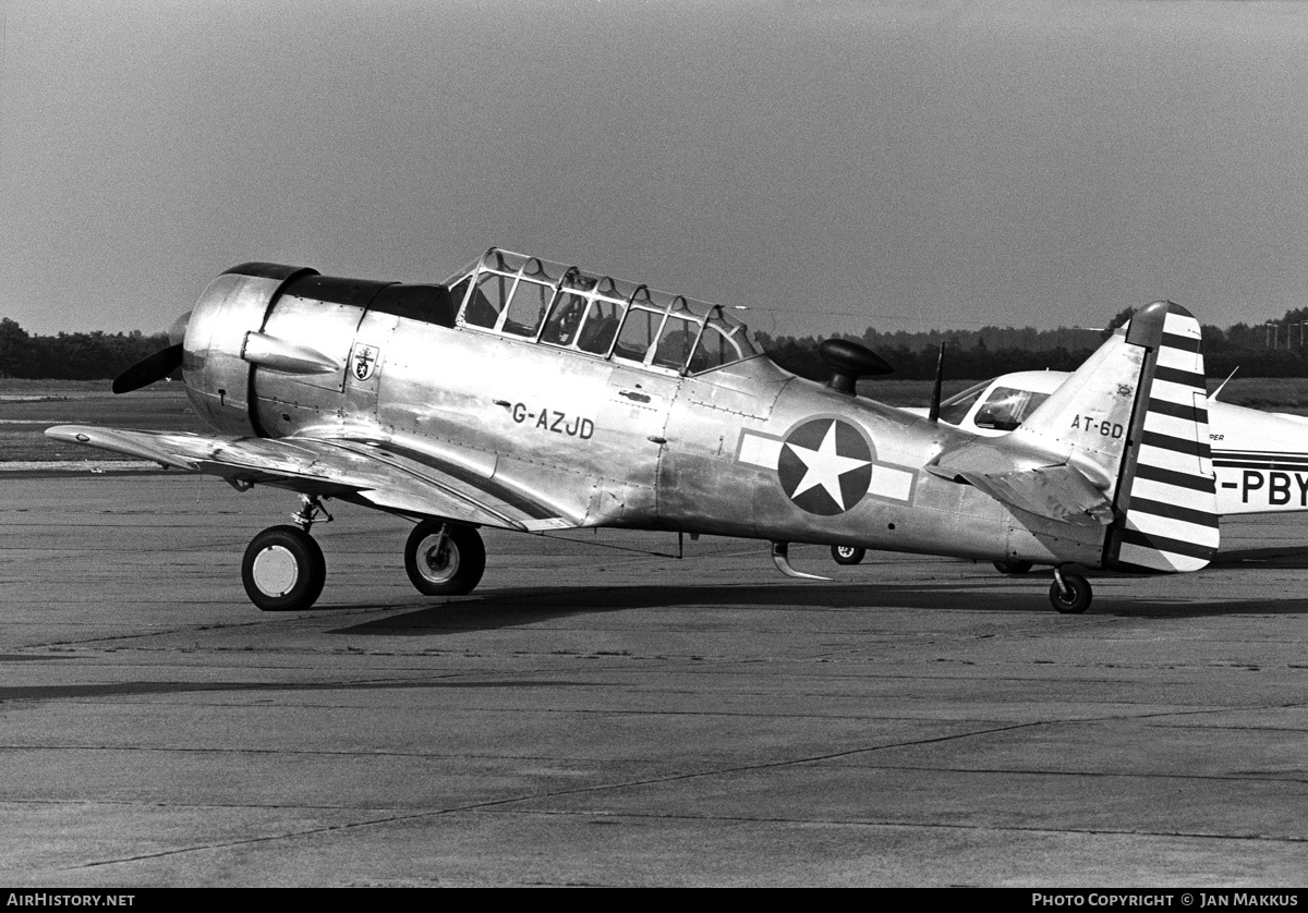 Aircraft Photo of G-AZJD | North American AT-6D Harvard III | USA - Air Force | AirHistory.net #543880
