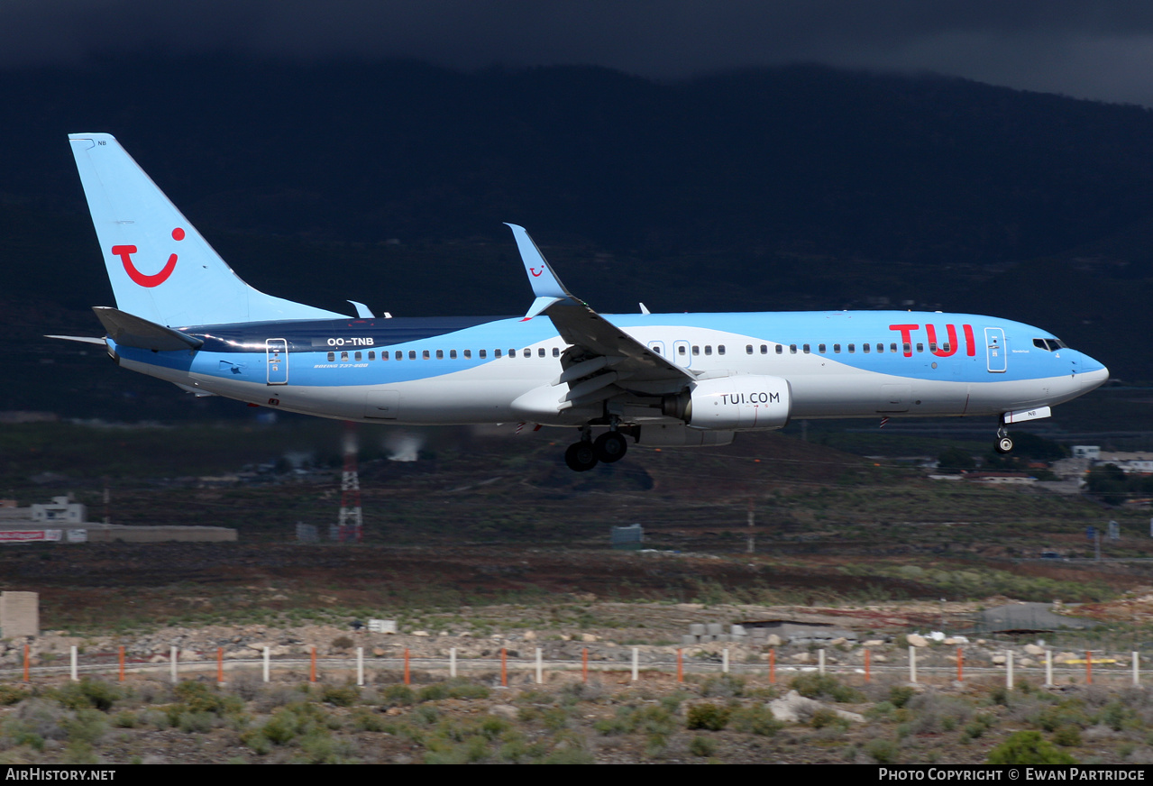 Aircraft Photo of OO-TNB | Boeing 737-8K5 | TUI | AirHistory.net #543926