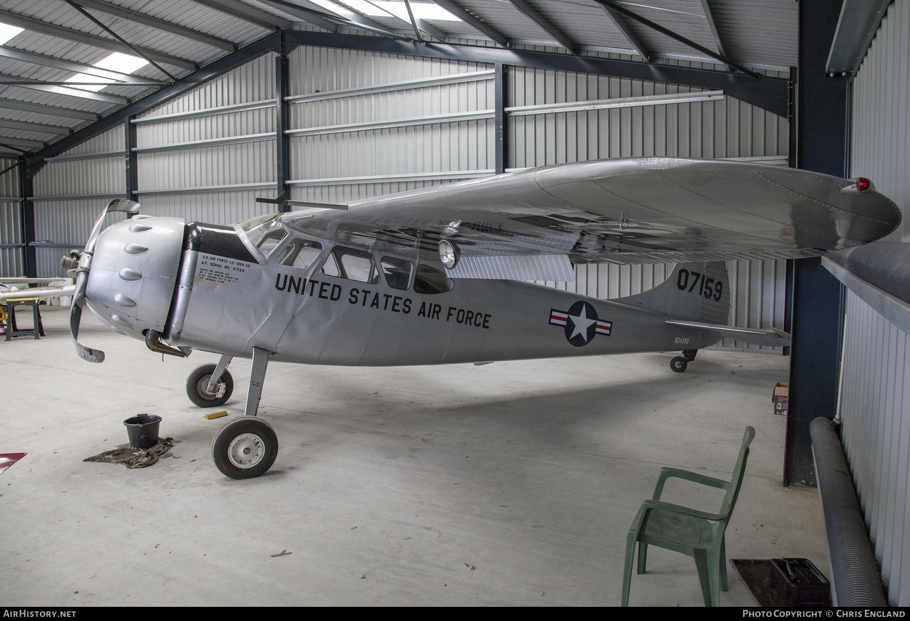 Aircraft Photo of N3458V | Cessna LC-126A (195) | USA - Air Force | AirHistory.net #543933