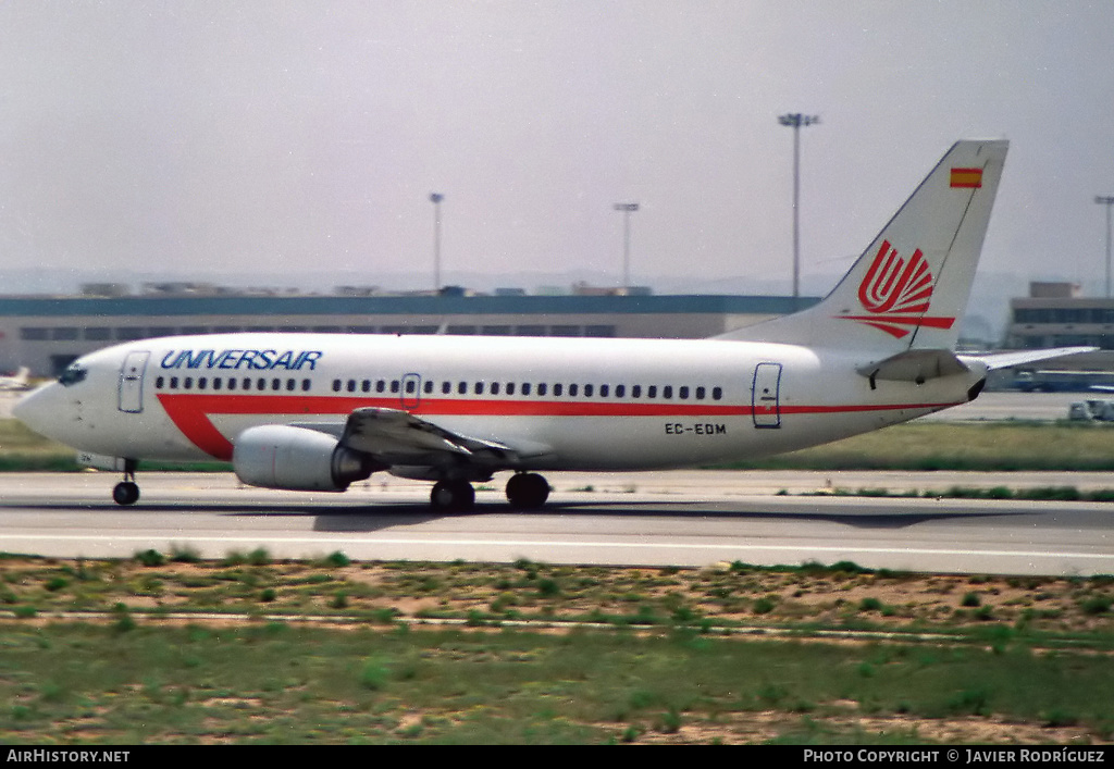 Aircraft Photo of EC-EDM | Boeing 737-3Q8 | Universair | AirHistory.net #543940