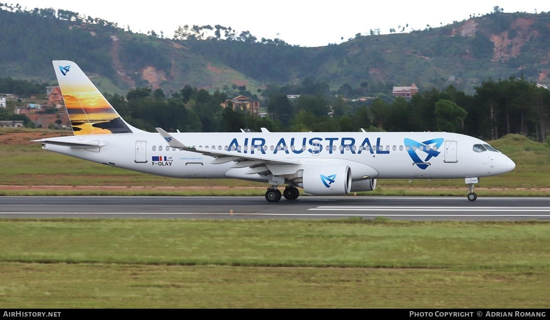 Aircraft Photo of F-OLAV | Airbus A220-371 (BD-500-1A11) | Air Austral | AirHistory.net #543951
