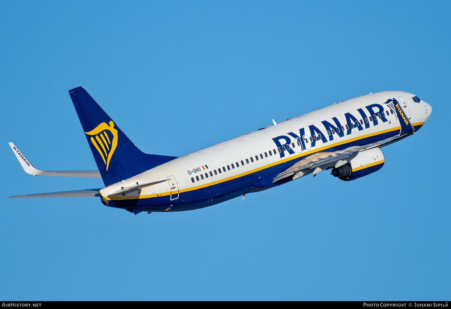 Aircraft Photo of EI-DHO | Boeing 737-8AS | Ryanair | AirHistory.net #543980