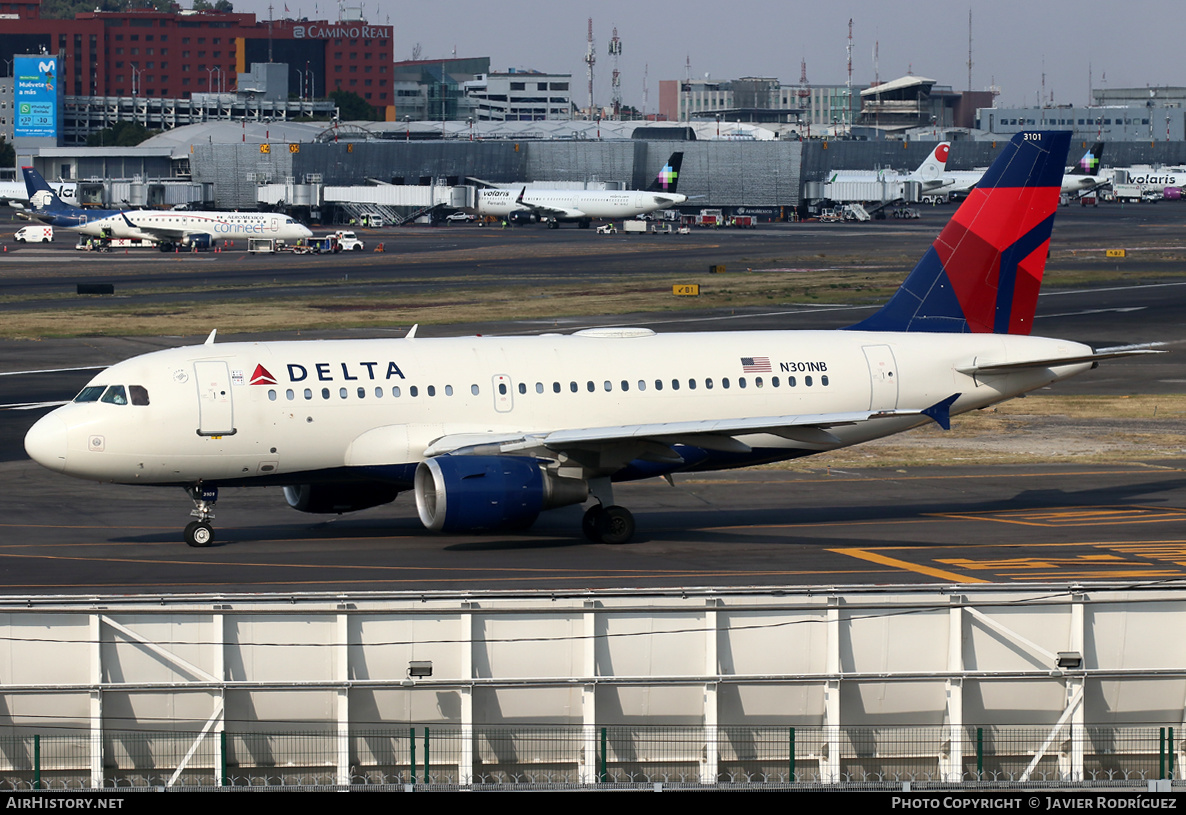 Aircraft Photo of N301NB | Airbus A319-114 | Delta Air Lines | AirHistory.net #543993