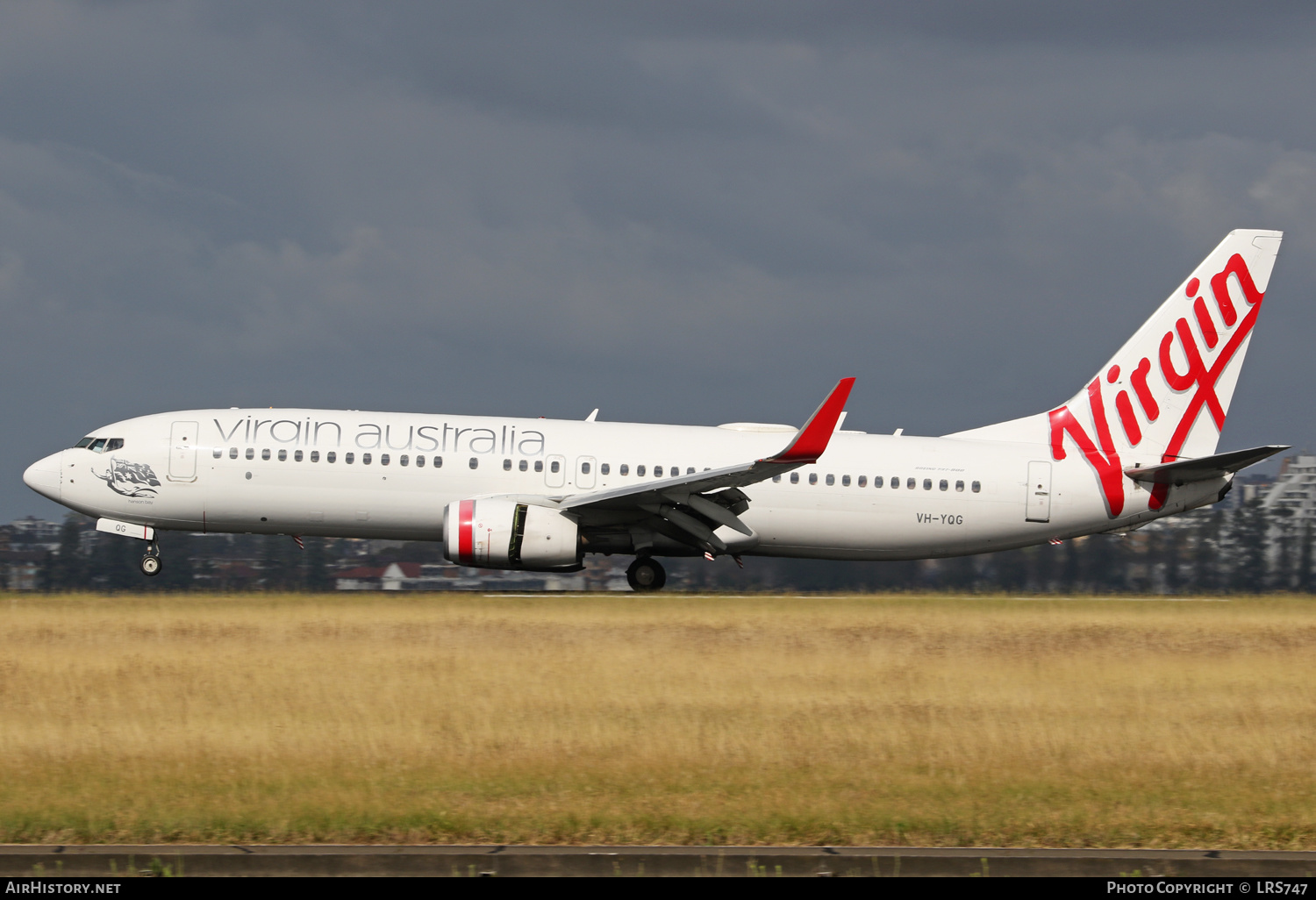 Aircraft Photo of VH-YQG | Boeing 737-8FE | Virgin Australia Airlines | AirHistory.net #544002