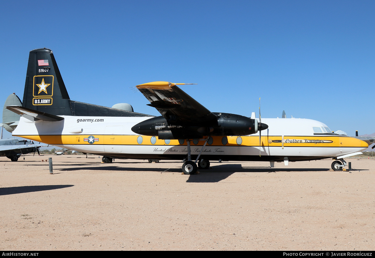 Aircraft Photo of 85-1607 / 51607 | Fokker C-31A Troopship (F27-400M) | USA - Army | AirHistory.net #544005