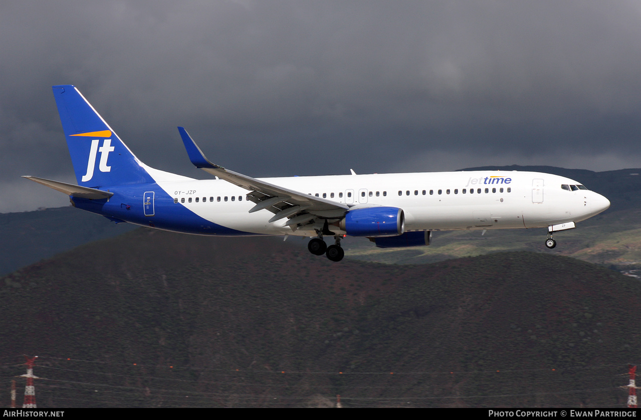 Aircraft Photo of OY-JZP | Boeing 737-8U3 | Jettime | AirHistory.net #544008