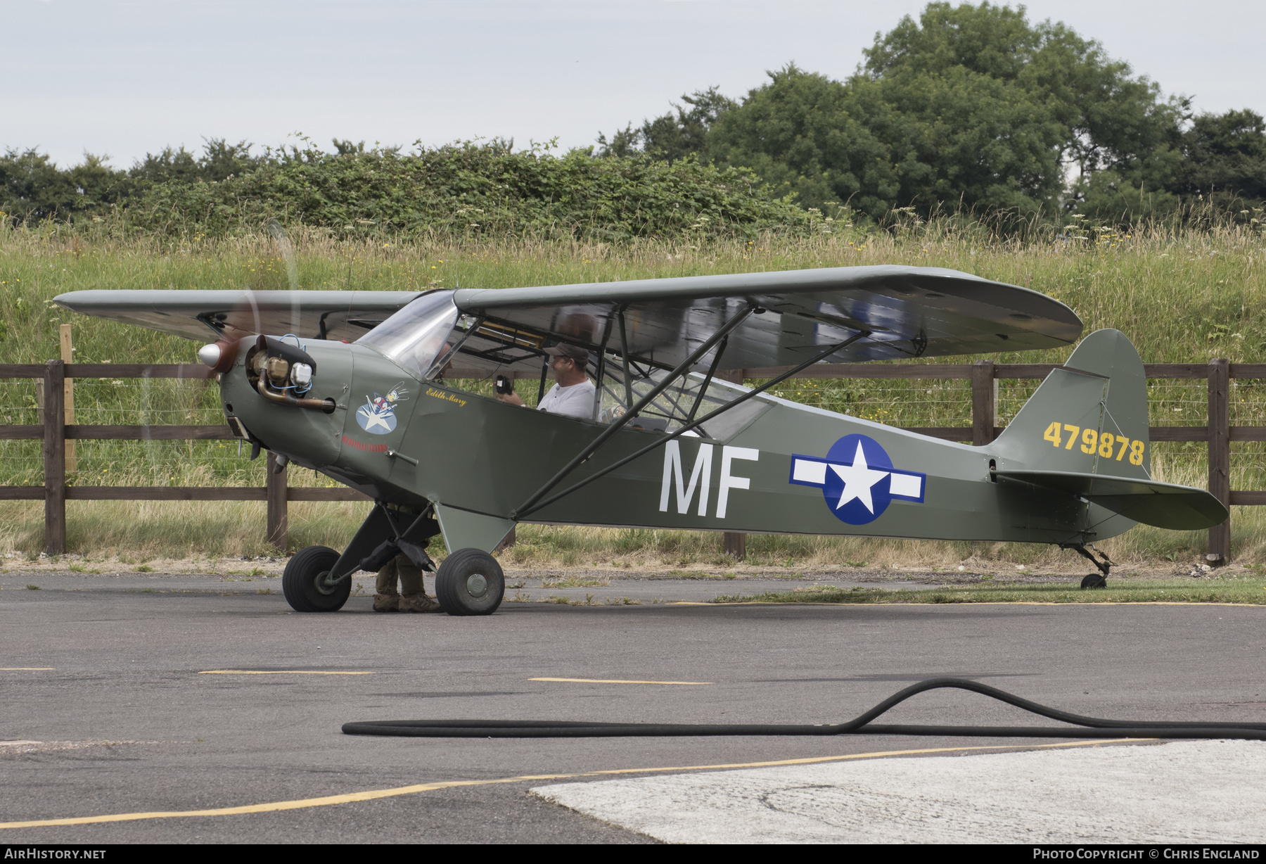 Aircraft Photo of G-BEUI / 479878 | Piper J-3C-65 Cub | USA - Air Force | AirHistory.net #544035