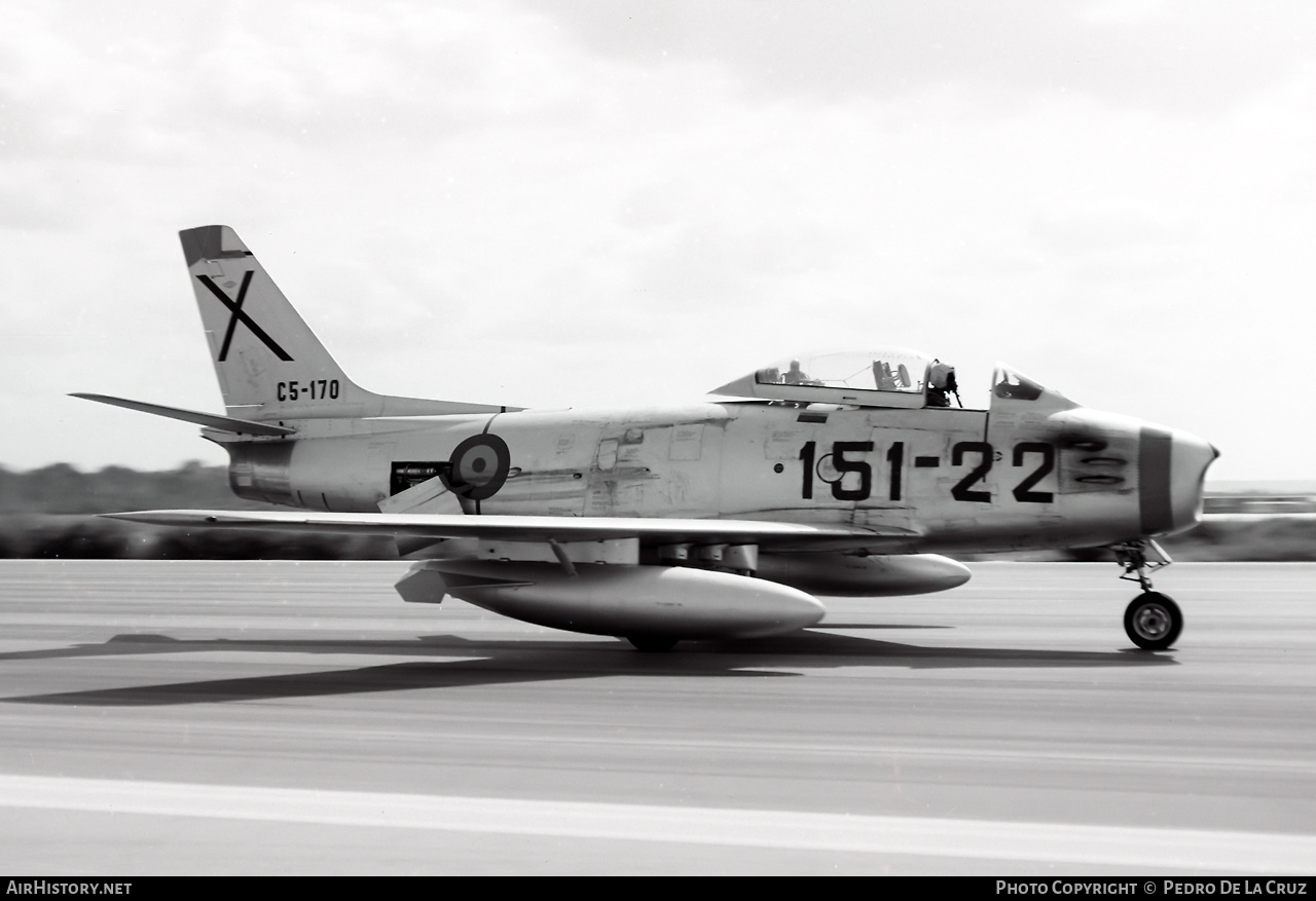 Aircraft Photo of C5-170 | North American F-86F Sabre | Spain - Air Force | AirHistory.net #544119