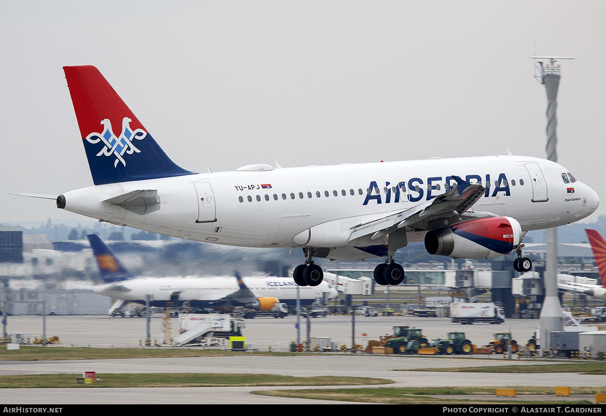 Aircraft Photo of YU-APJ | Airbus A319-132 | Air Serbia | AirHistory.net #544124