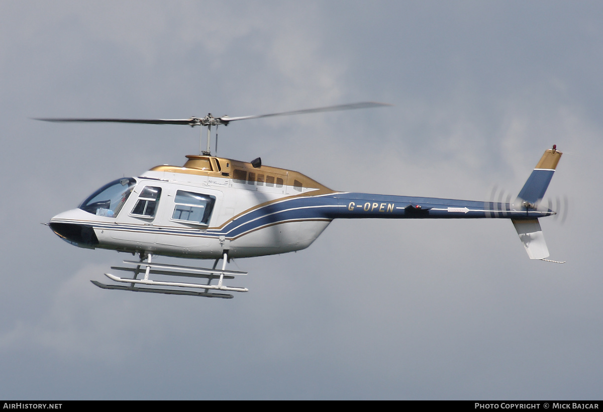 Aircraft Photo of G-OPEN | Bell 206B JetRanger II | AirHistory.net #544125