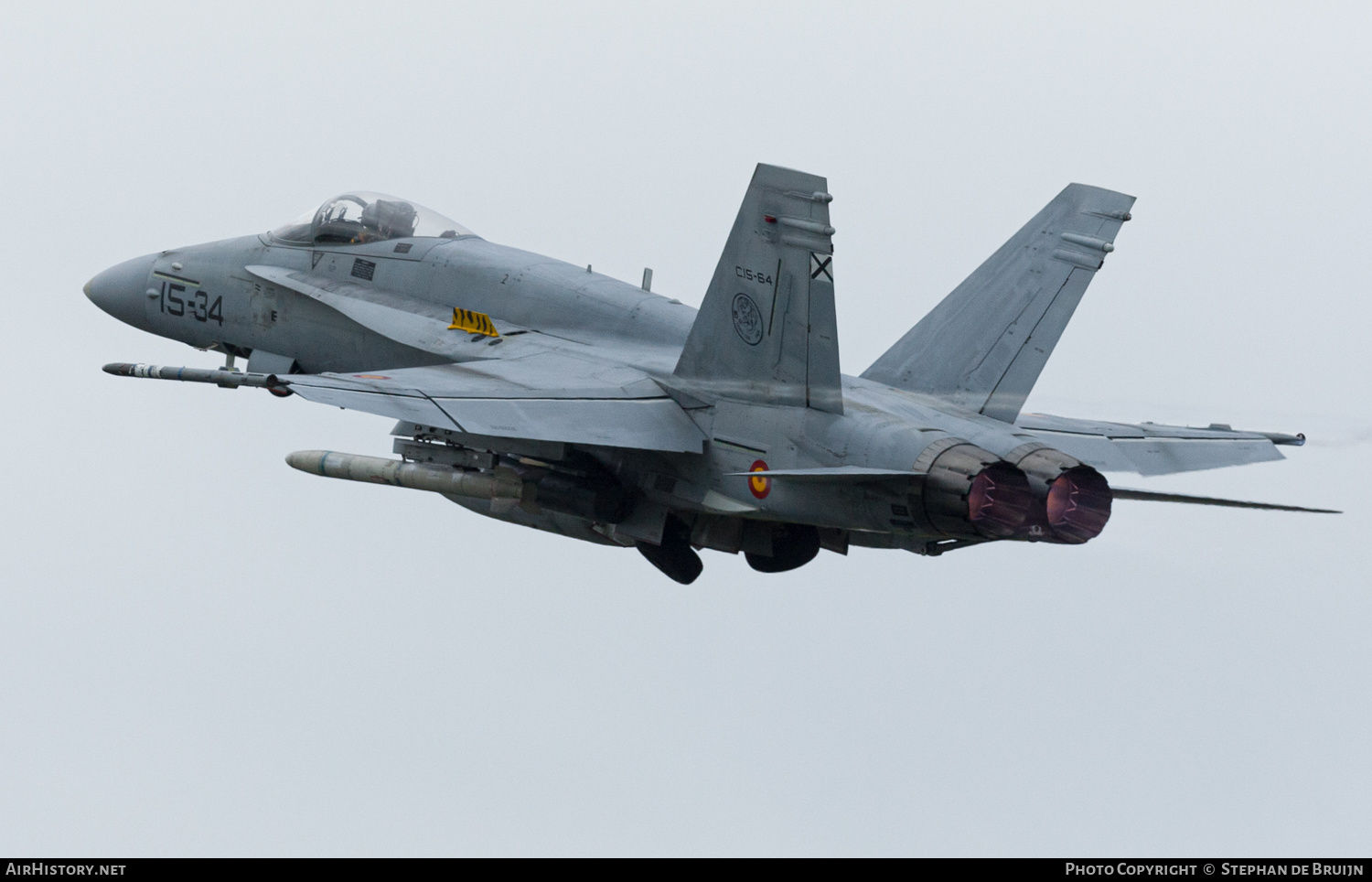 Aircraft Photo of C15-64 | McDonnell Douglas EF-18A+ Hornet | Spain - Air Force | AirHistory.net #544127