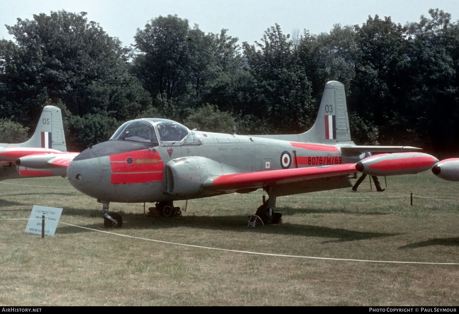 Aircraft Photo of 8076/M/69 | Hunting P.84 Jet Provost T3 | UK - Air Force | AirHistory.net #544146