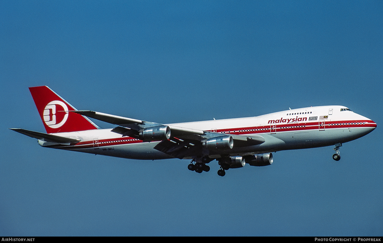 Aircraft Photo of 9M-MHJ | Boeing 747-236B | Malaysian Airline System - MAS | AirHistory.net #544172