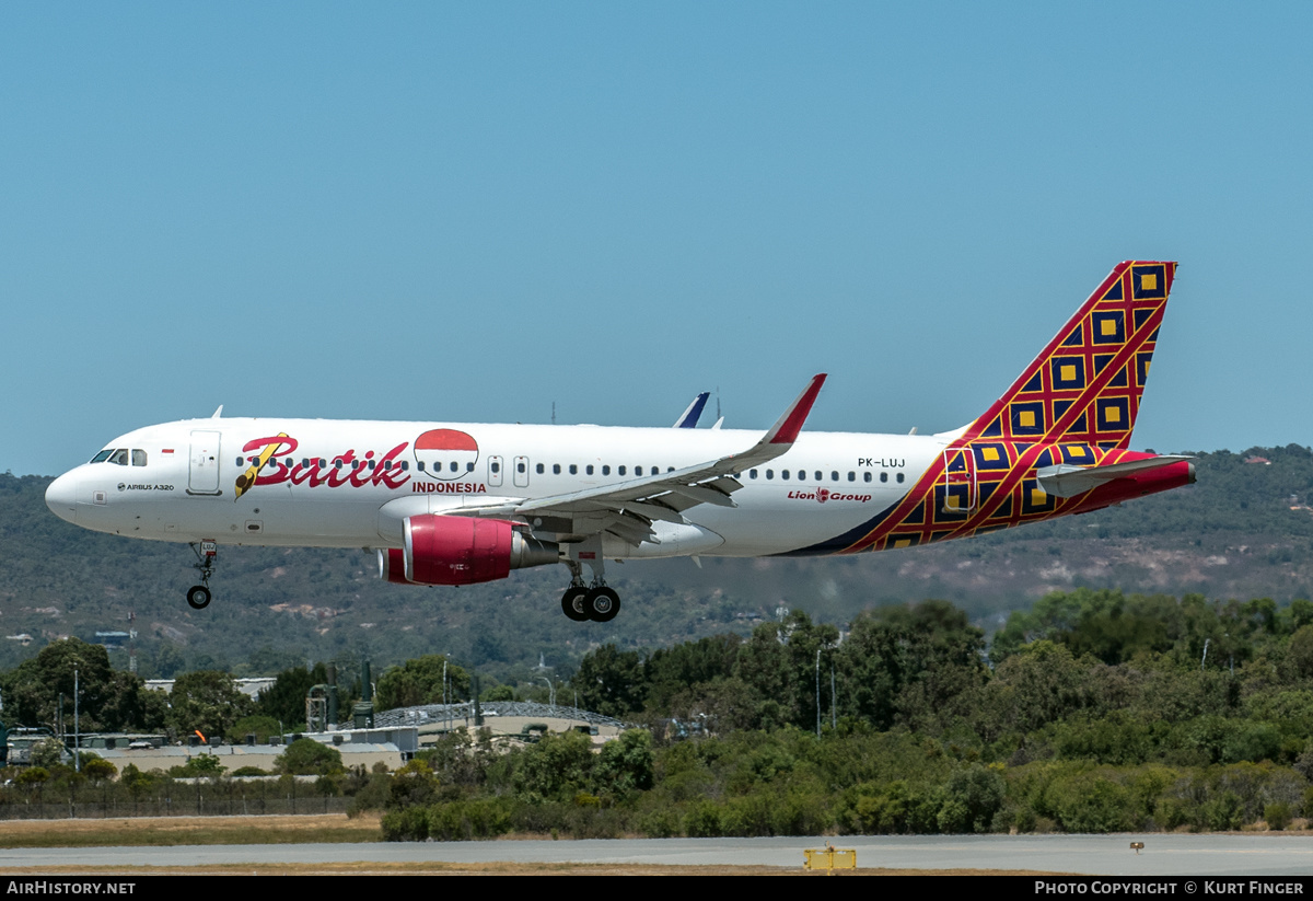 Aircraft Photo of PK-LUJ | Airbus A320-214 | Batik Air | AirHistory.net #544203