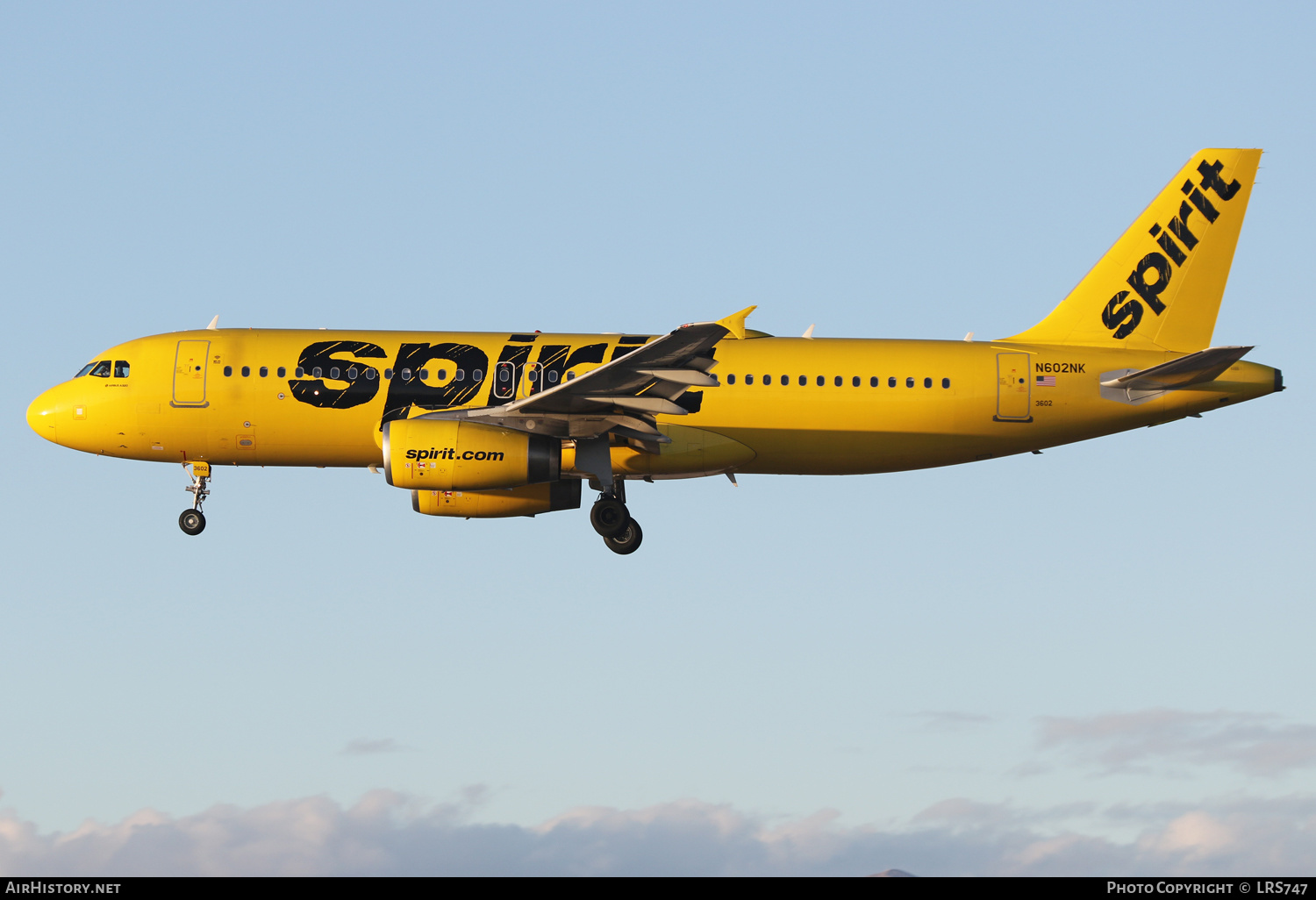 Aircraft Photo of N602NK | Airbus A320-232 | Spirit Airlines | AirHistory.net #544218