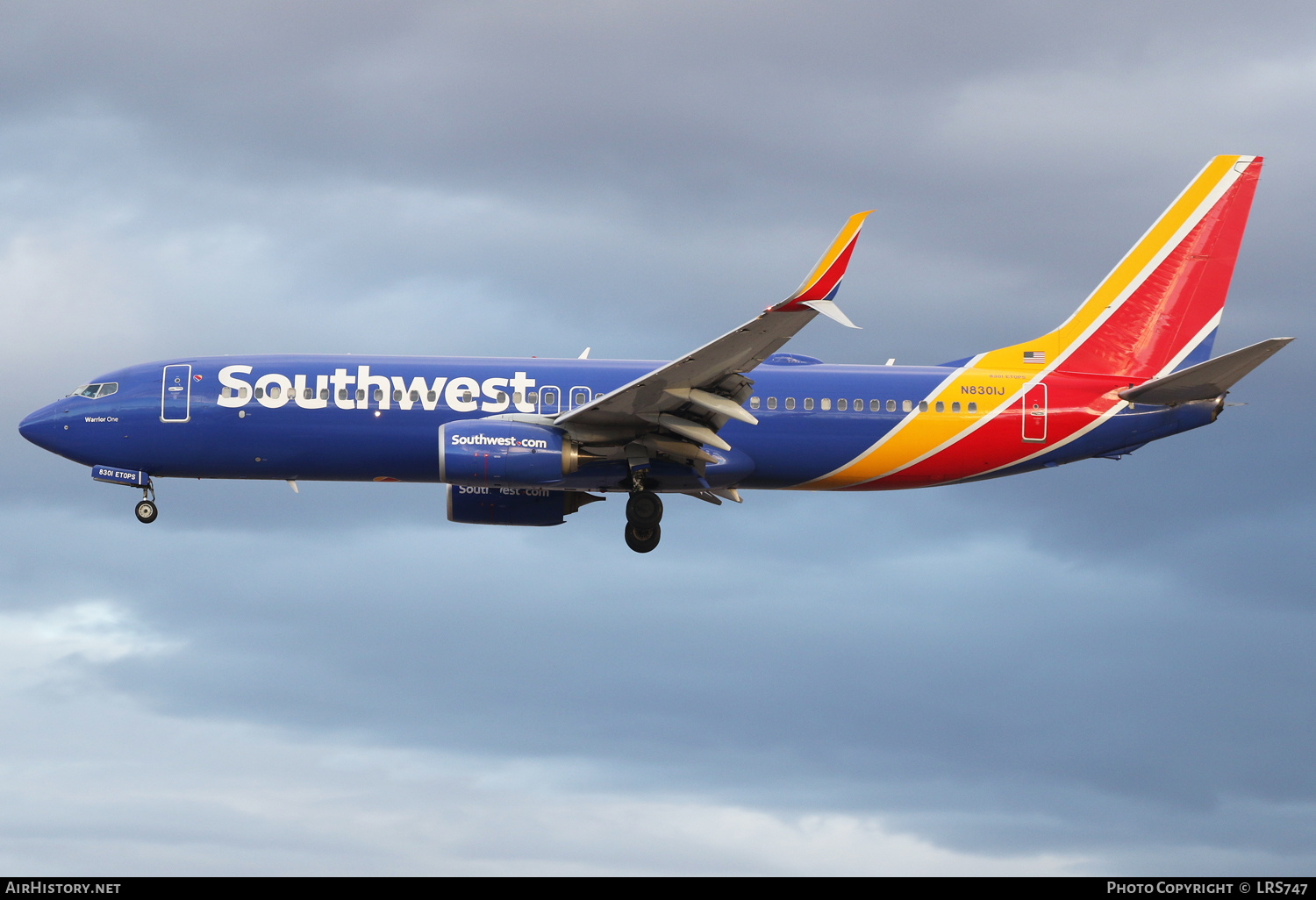 Aircraft Photo of N8301J | Boeing 737-8H4 | Southwest Airlines | AirHistory.net #544234