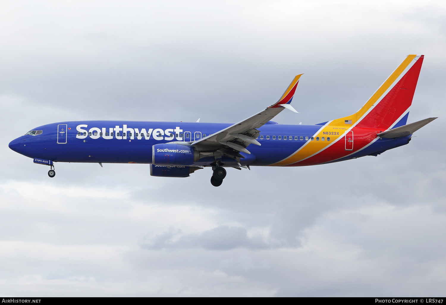 Aircraft Photo of N8322X | Boeing 737-8H4 | Southwest Airlines | AirHistory.net #544245