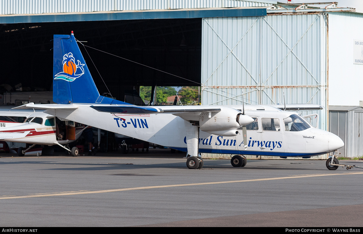 Aircraft Photo of T3-VIN | Pilatus Britten-Norman BN-2B-26 Islander | Coral Sun Airways | AirHistory.net #544249