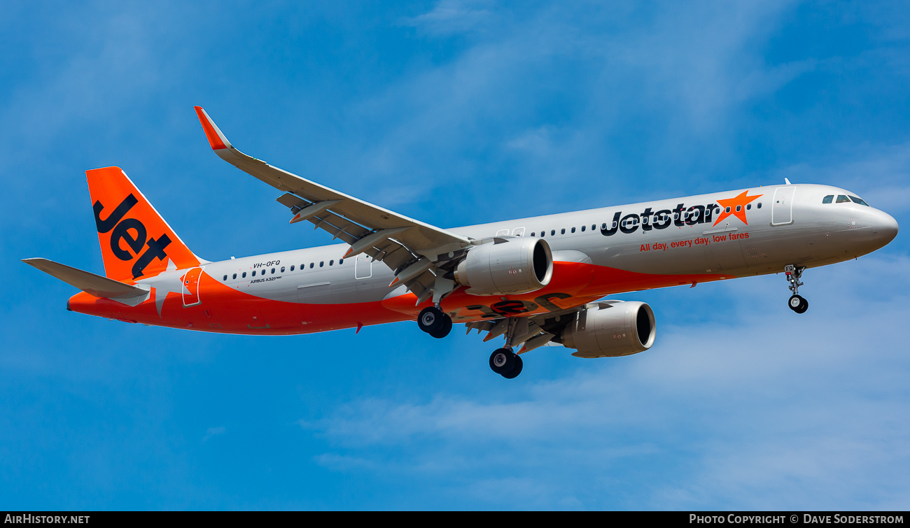 Aircraft Photo of VH-OFQ | Airbus A321-251NX | Jetstar Airways | AirHistory.net #544279