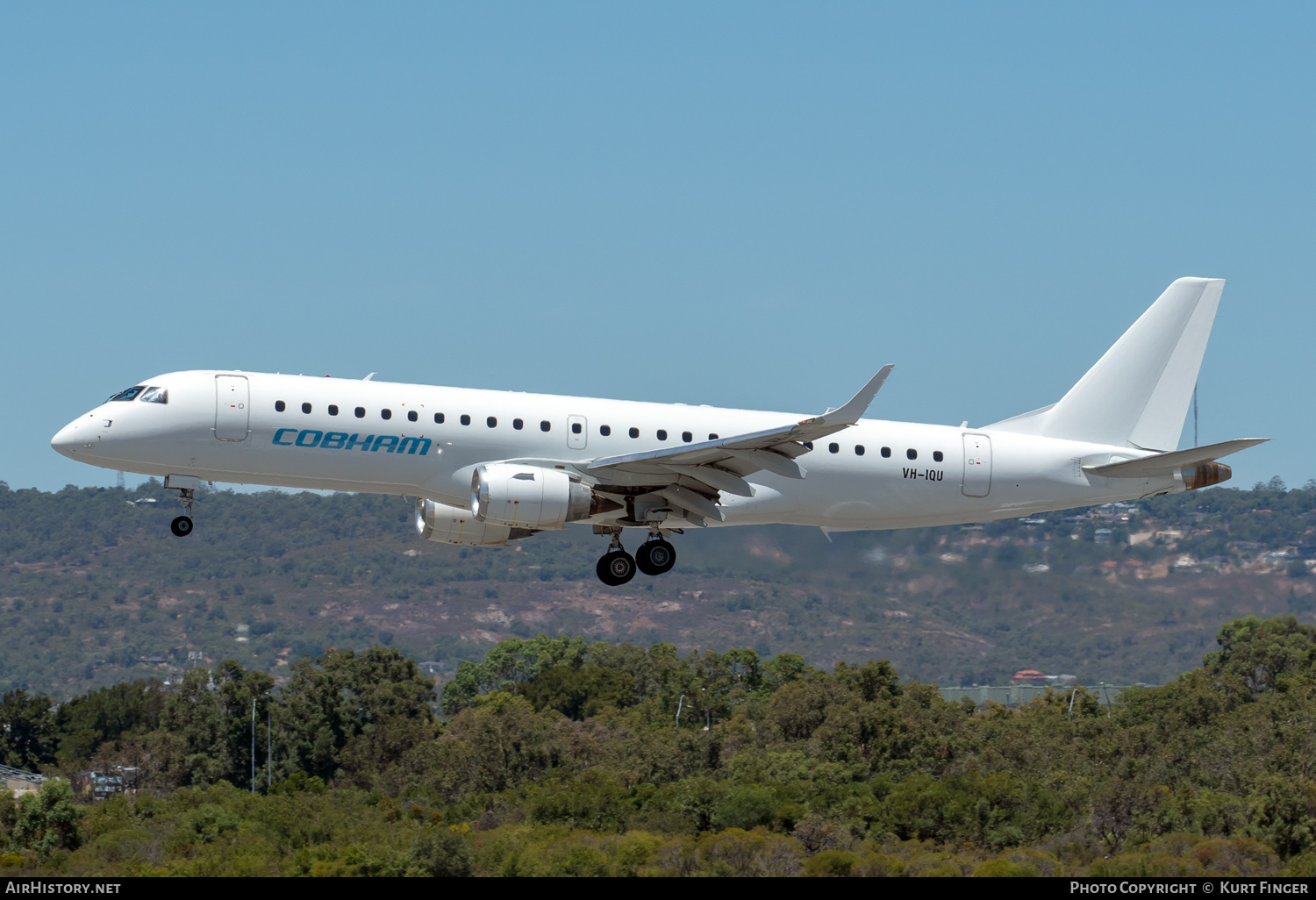 Aircraft Photo of VH-IQU | Embraer 190AR (ERJ-190-100IGW) | Cobham Aviation Services | AirHistory.net #544291