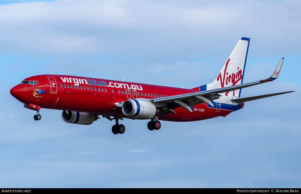 Aircraft Photo of VH-VUR | Boeing 737-8FE | Virgin Blue Airlines | AirHistory.net #544318
