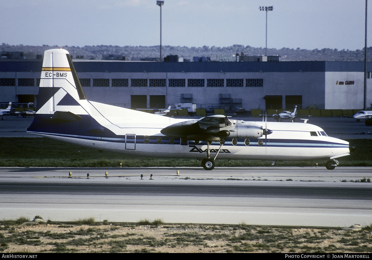 Aircraft Photo of EC-BMS | Fokker F27-100 Friendship | Aviaco | AirHistory.net #544323