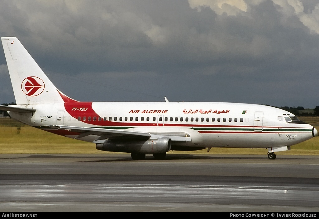 Aircraft Photo of 7T-VEJ | Boeing 737-2D6/Adv | Air Algérie | AirHistory.net #544358