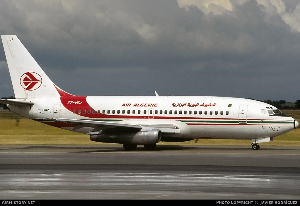 Aircraft Photo of 7T-VEJ | Boeing 737-2D6/Adv | Air Algérie | AirHistory.net #544358