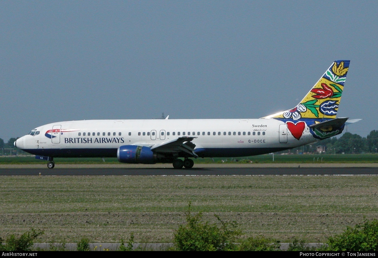 Aircraft Photo of G-DOCE | Boeing 737-436 | British Airways | AirHistory.net #544360