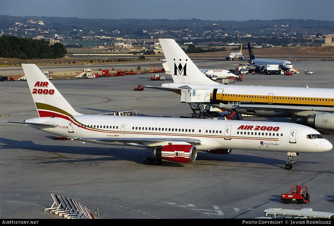 Aircraft Photo of G-OOOW | Boeing 757-225 | Air 2000 | AirHistory.net #544368