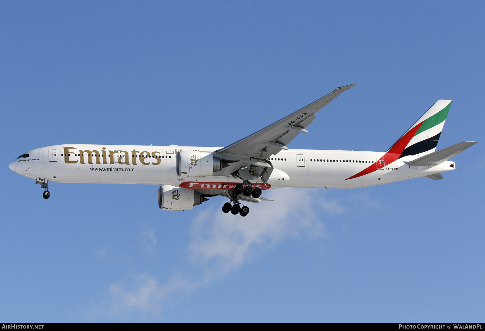 Aircraft Photo of A6-EPM | Boeing 777-31H/ER | Emirates | AirHistory.net #544387