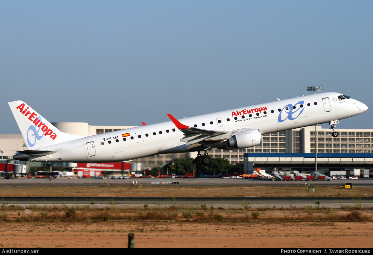 Aircraft Photo of EC-LKM | Embraer 195LR (ERJ-190-200LR) | Air Europa | AirHistory.net #544389