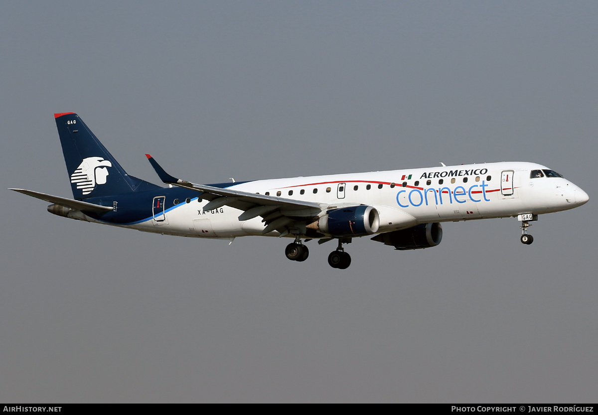 Aircraft Photo of XA-GAG | Embraer 190AR (ERJ-190-100IGW) | AeroMéxico Connect | AirHistory.net #544397