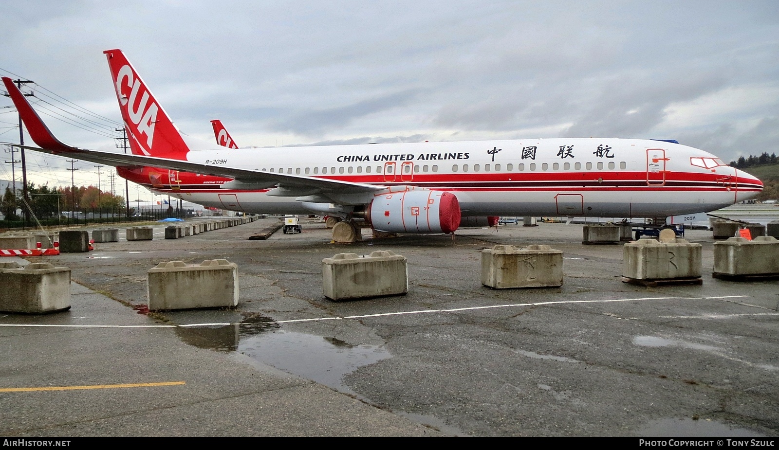 Aircraft Photo of B-209H | Boeing 737-800 | China United Airlines - CUA | AirHistory.net #544411